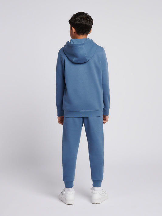 Boys Graphic Zip Hoodie & Jogger Set in Blue Horizon