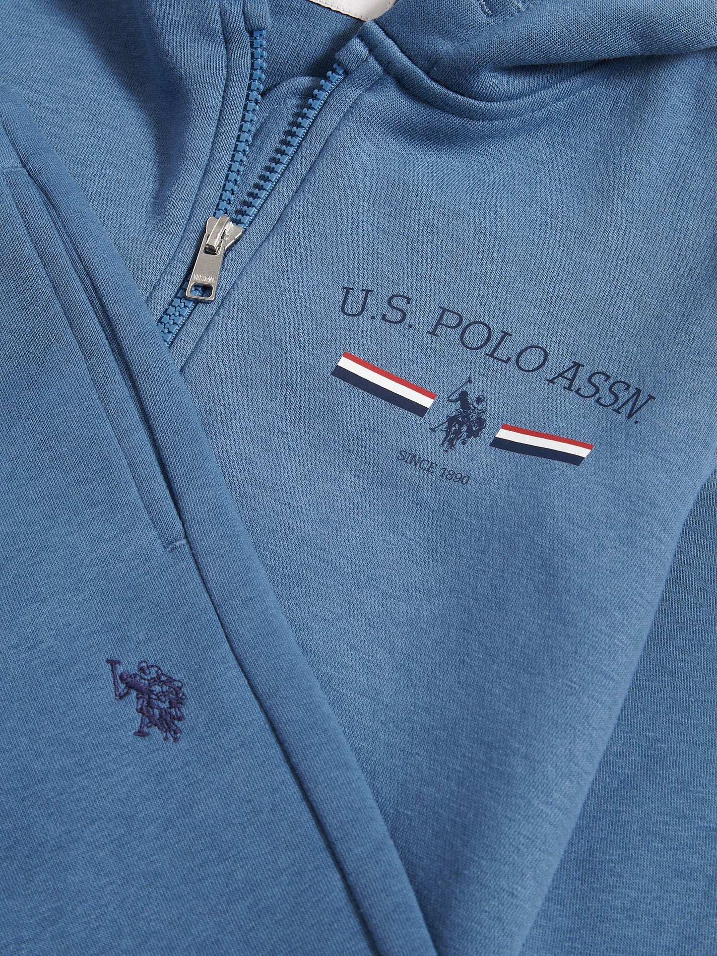 Boys Graphic Zip Hoodie & Jogger Set in Blue Horizon