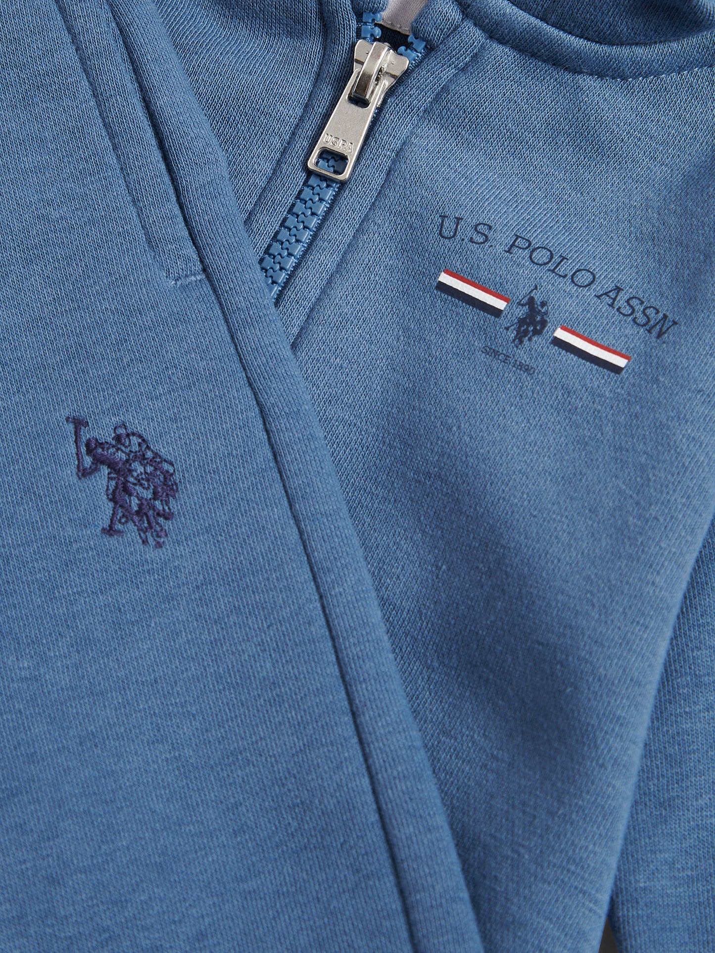 Boys Graphic Zip Hoodie & Jogger Set in Blue Horizon