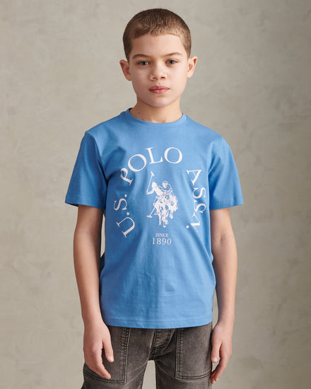 Boys Minimal Circle Print T-Shirt Riviera