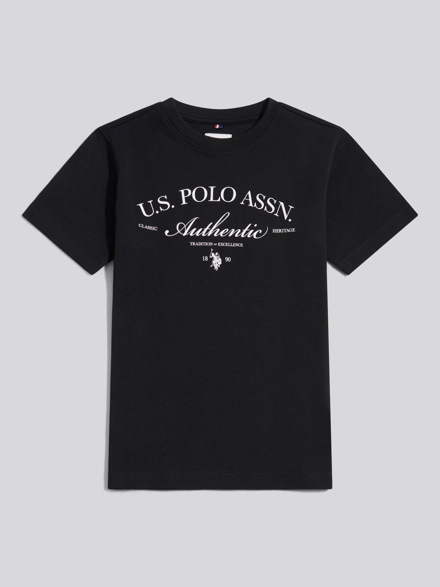 Boys Arch Script Graphic T-Shirt Black