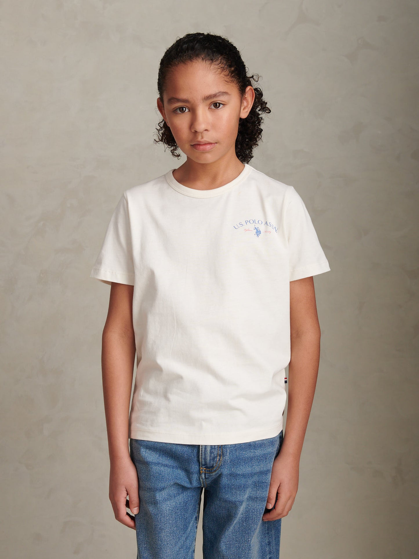 Boys Spirit Of Sport Back Graphic T-Shirt Whisper White