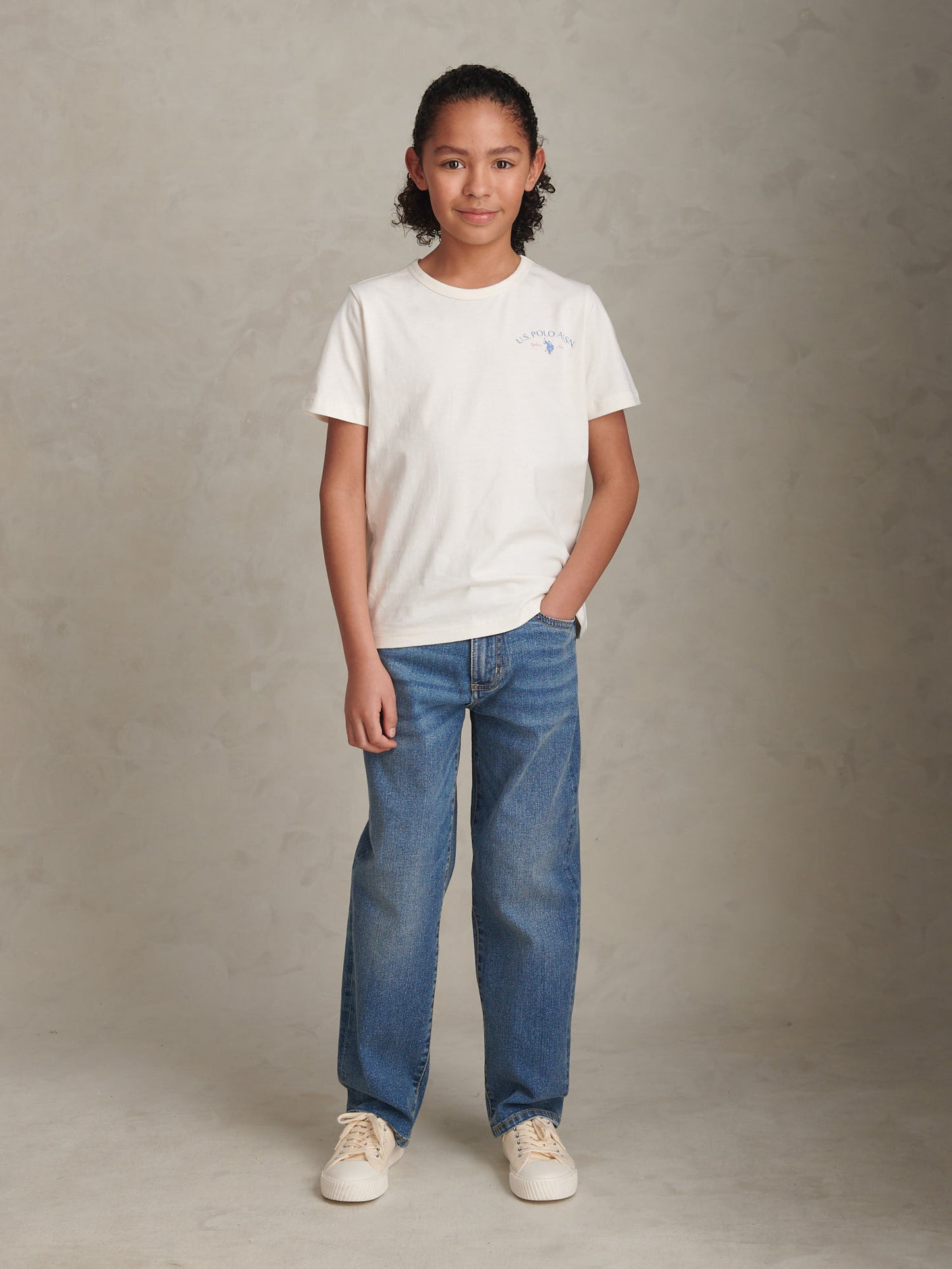 Boys Spirit Of Sport Back Graphic T-Shirt Whisper White