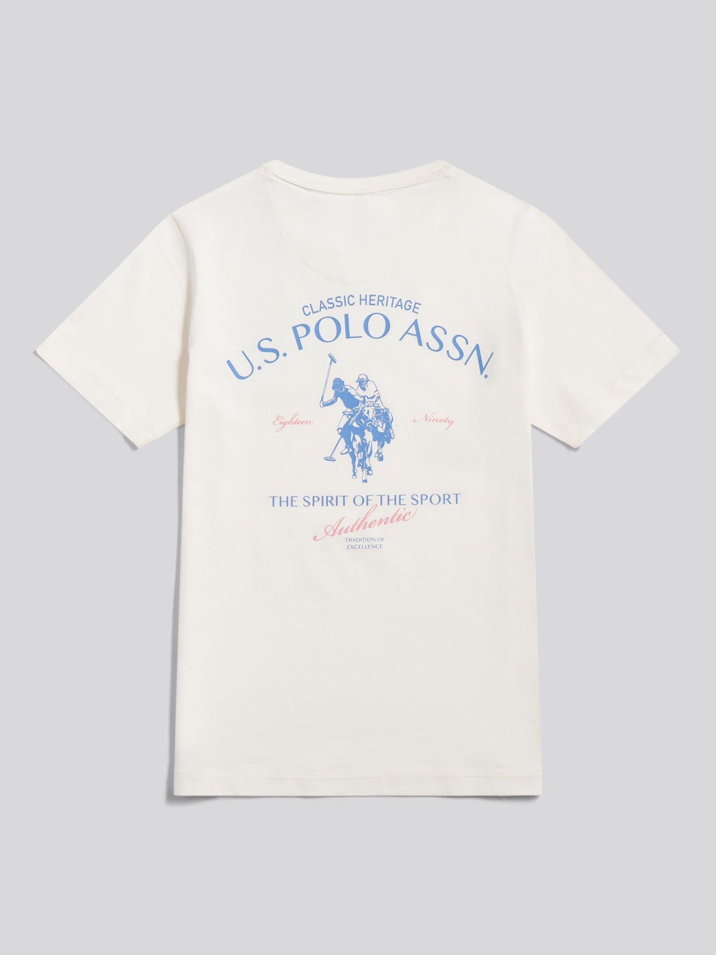 Boys Spirit Of Sport Back Graphic T-Shirt Whisper White