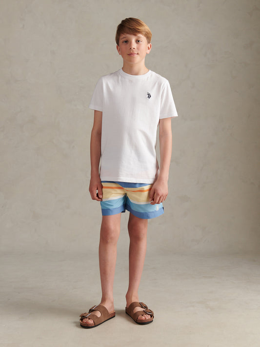 Boys Striped Swim Shorts Riviera
