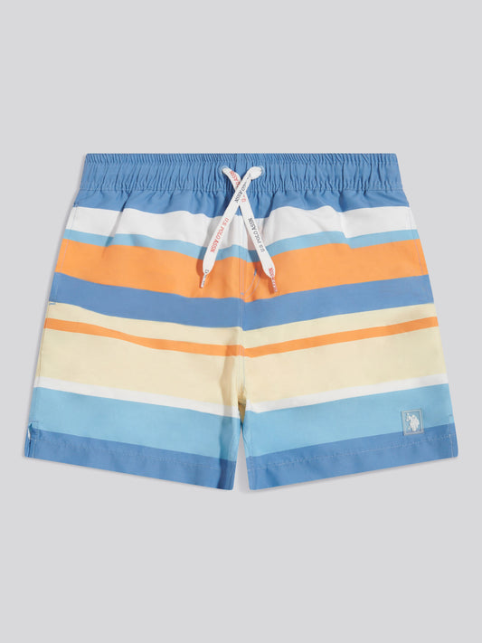 Boys Striped Swim Shorts Riviera