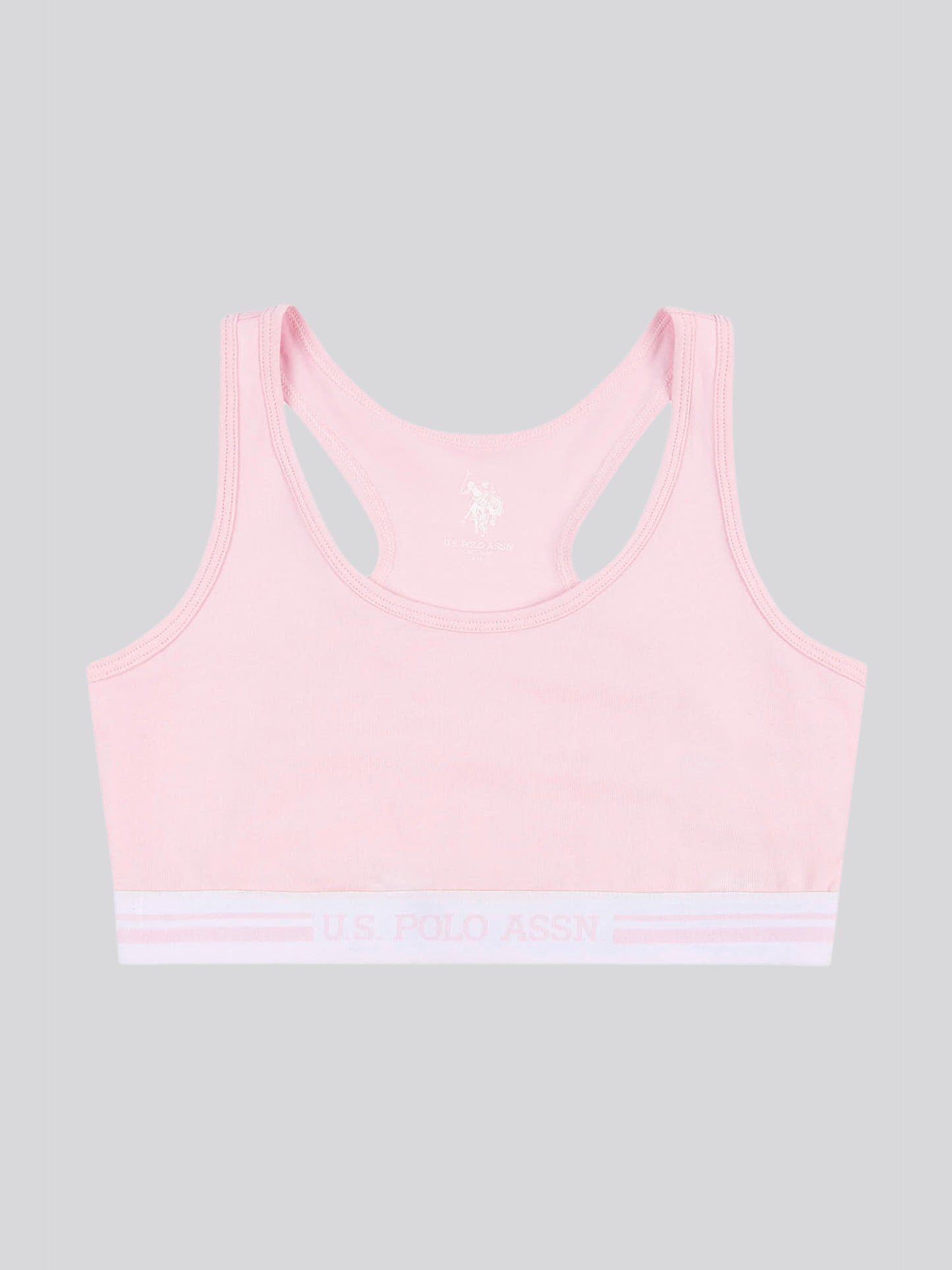 Girls 2 Pack Crop Tops in Pink