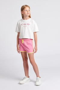 Girls Tee And Short Lounge Set in Morning Glory