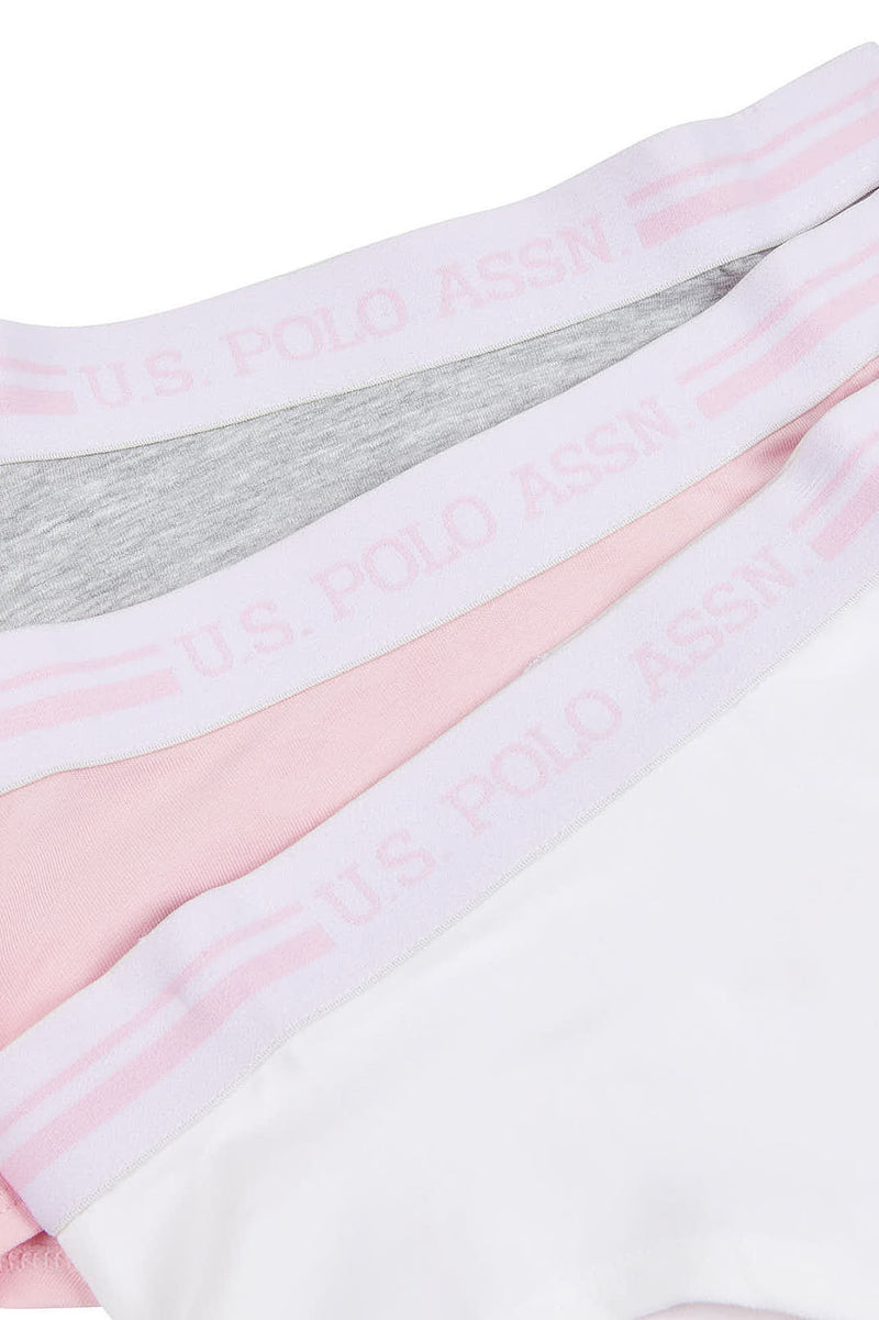 Girls 3 Pack Hipster Brief Underwear in Pink