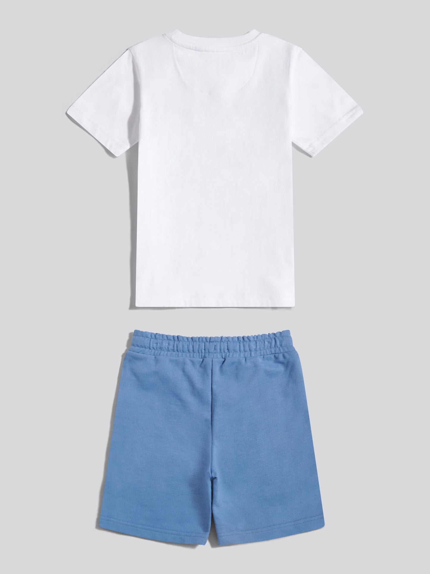 Boys Spirit Graphic T-Shirt &  Loopback Shorts Set Bright White