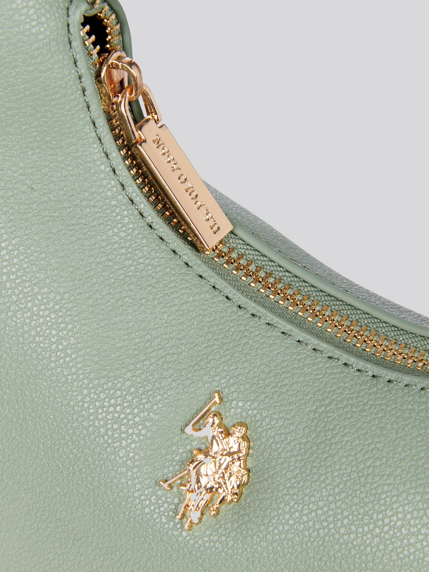 U.S. Polo Assn. Womens Jones Small Round Hobo Bag in Sage