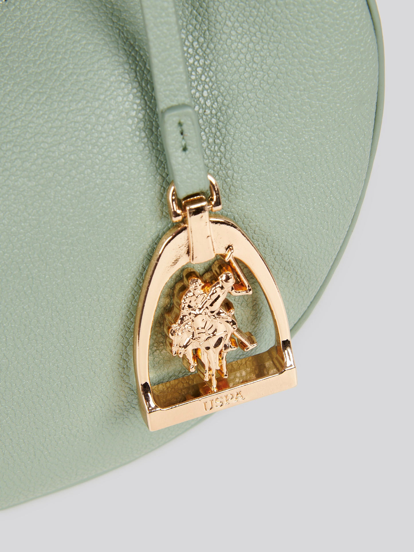 U.S. Polo Assn. Womens Jones Small Round Hobo Bag in Sage