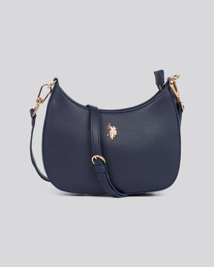 U.S. Polo Assn. Womens New Mansion Small Hobo Bag in Navy