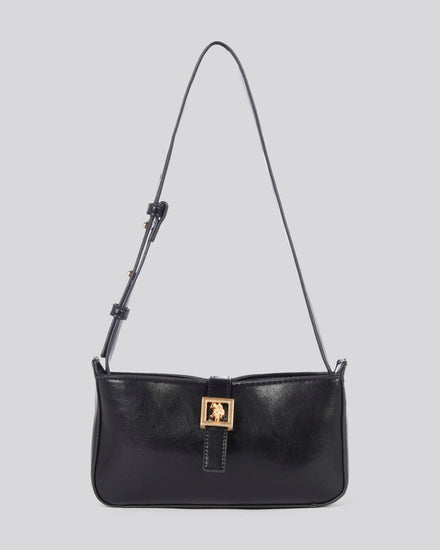 U.S. Polo Assn. Womens Caring Mini Hobo Bag in Black