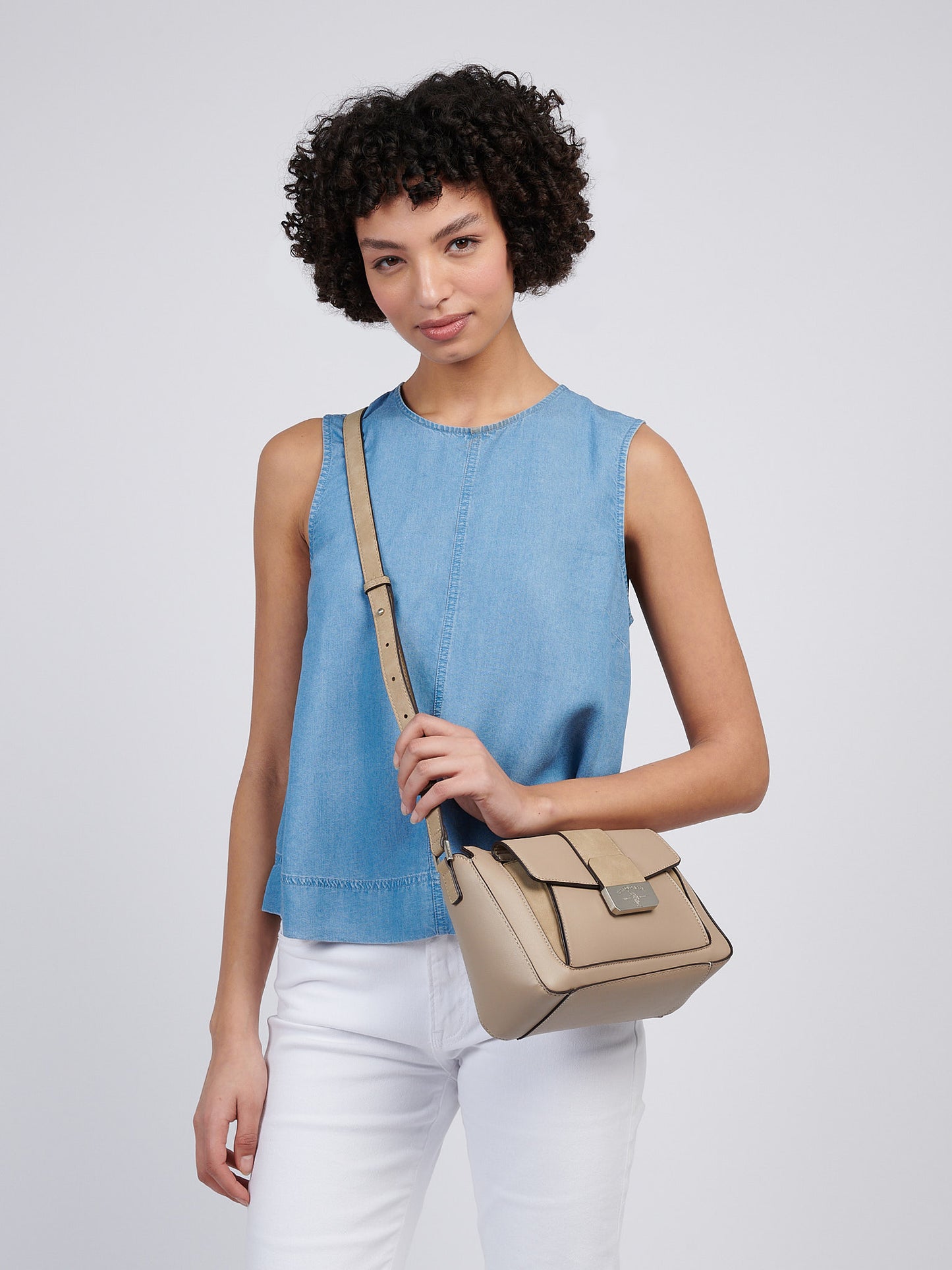 U.S. Polo Assn. Womens Romantic Crossbody Bag in Beige