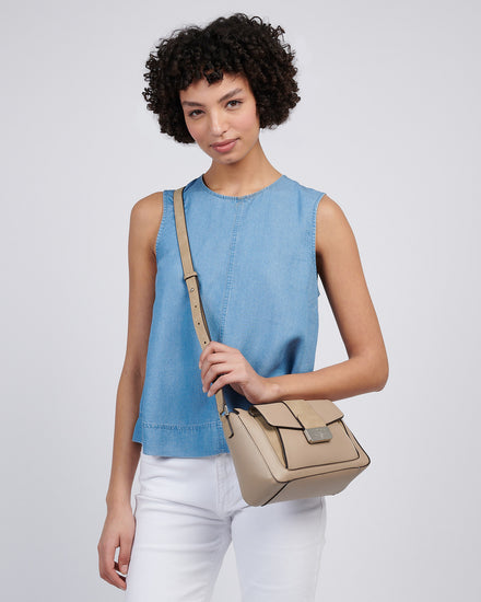 U.S. Polo Assn. Womens Romantic Crossbody Bag in Beige