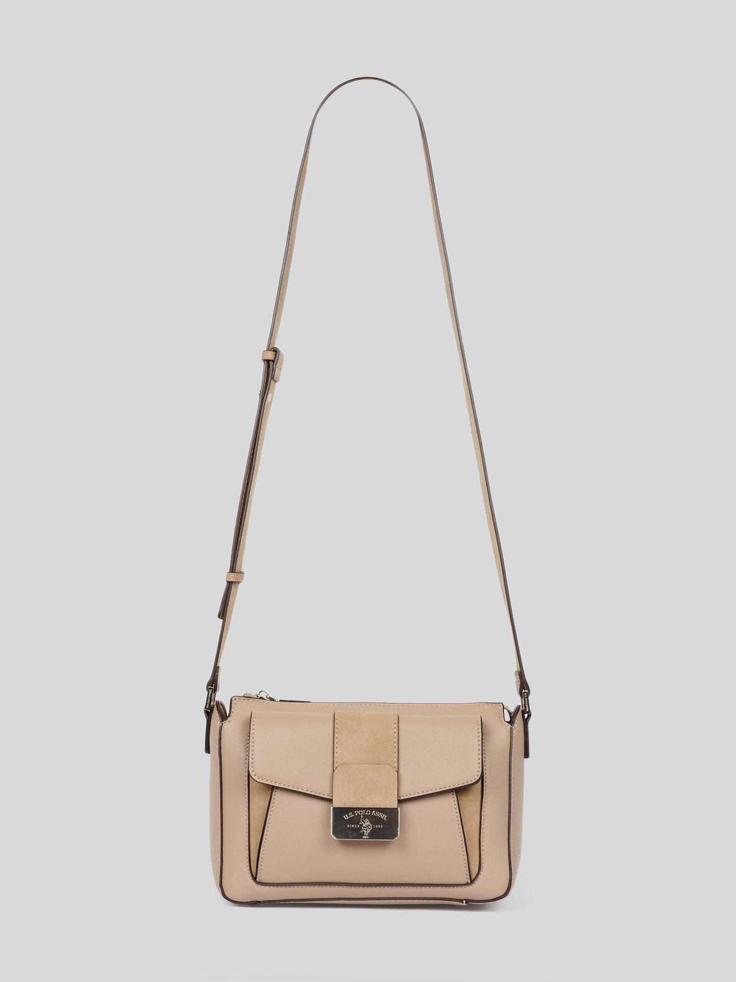 U.S. Polo Assn. Womens Romantic Crossbody Bag in Beige