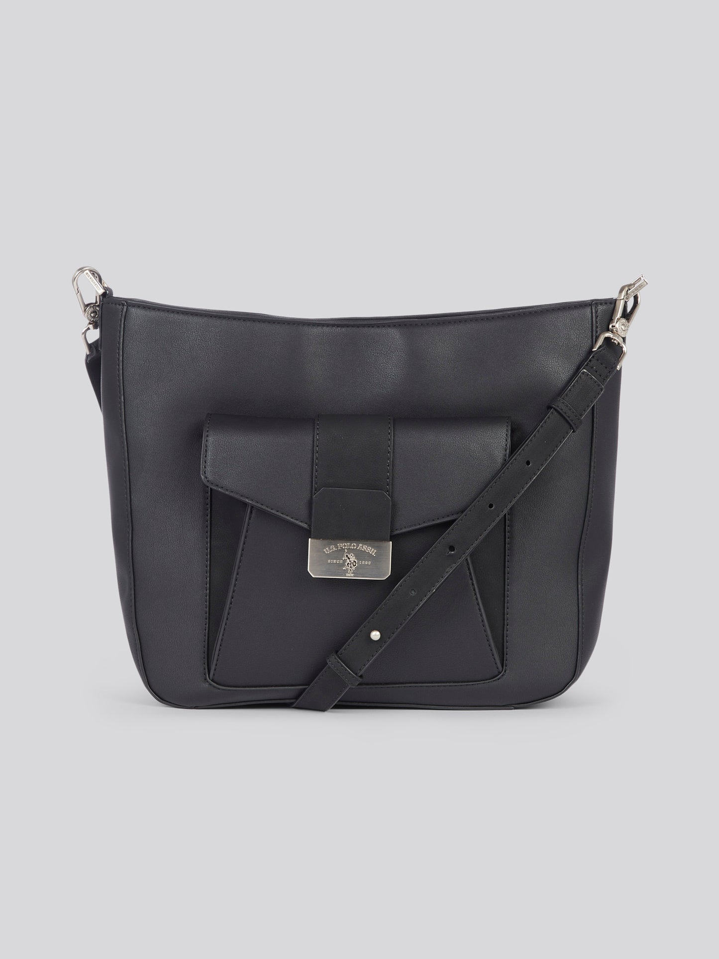 U.S. Polo Assn. Womens Romantic Hobo Bag in Black