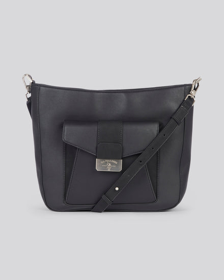 U.S. Polo Assn. Womens Romantic Hobo Bag in Black
