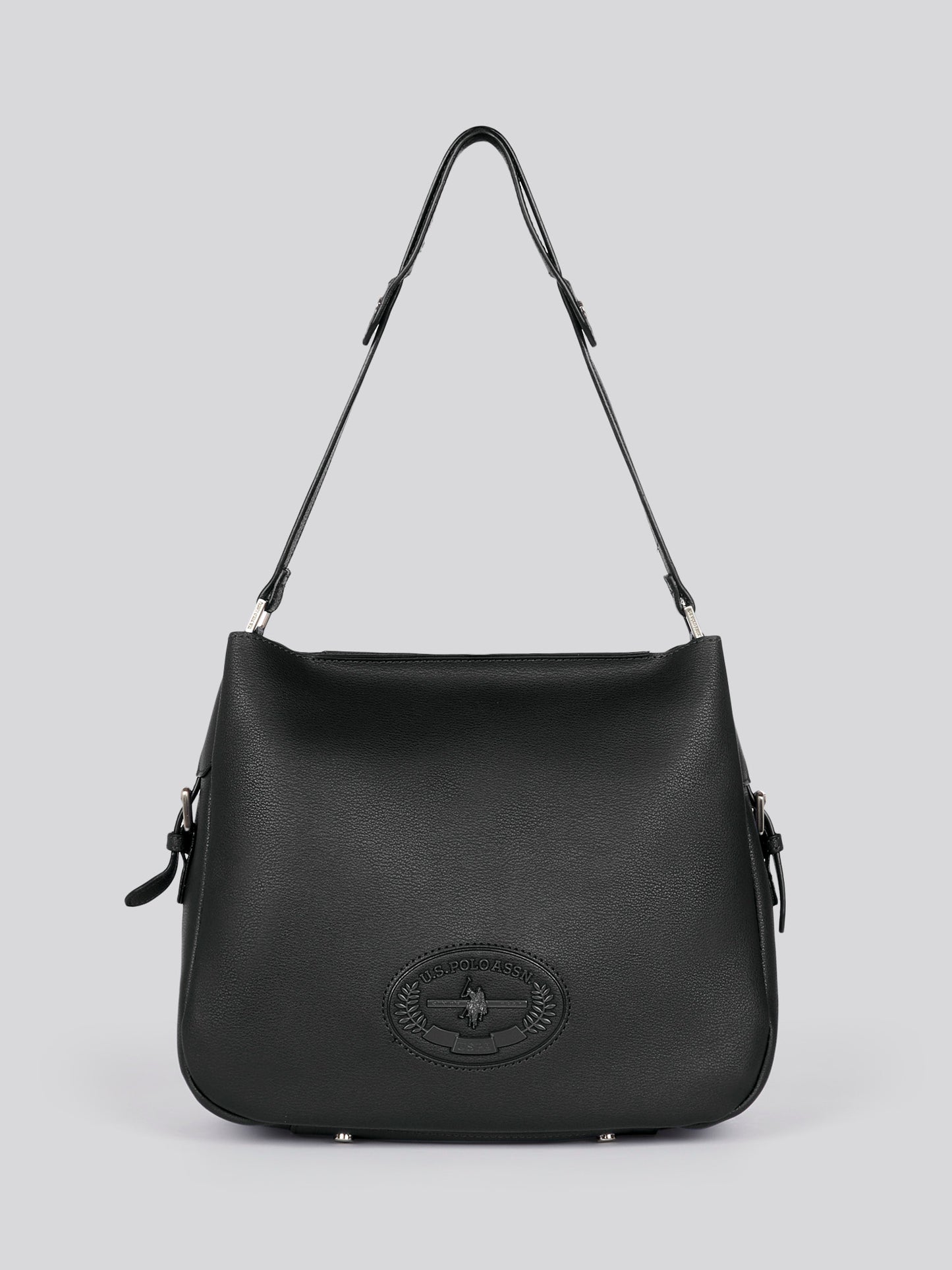 U.S. Polo Assn. Womens Retro Hobo Bag in Black