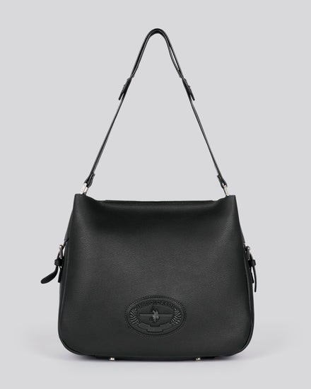 U.S. Polo Assn. Womens Retro Hobo Bag in Black