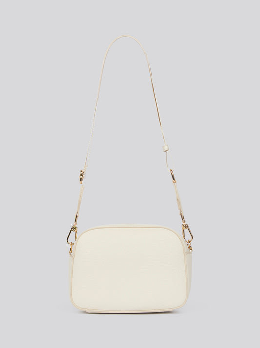 U.S. Polo Assn. Womens Stanford Small Crossbody Bag in Off White