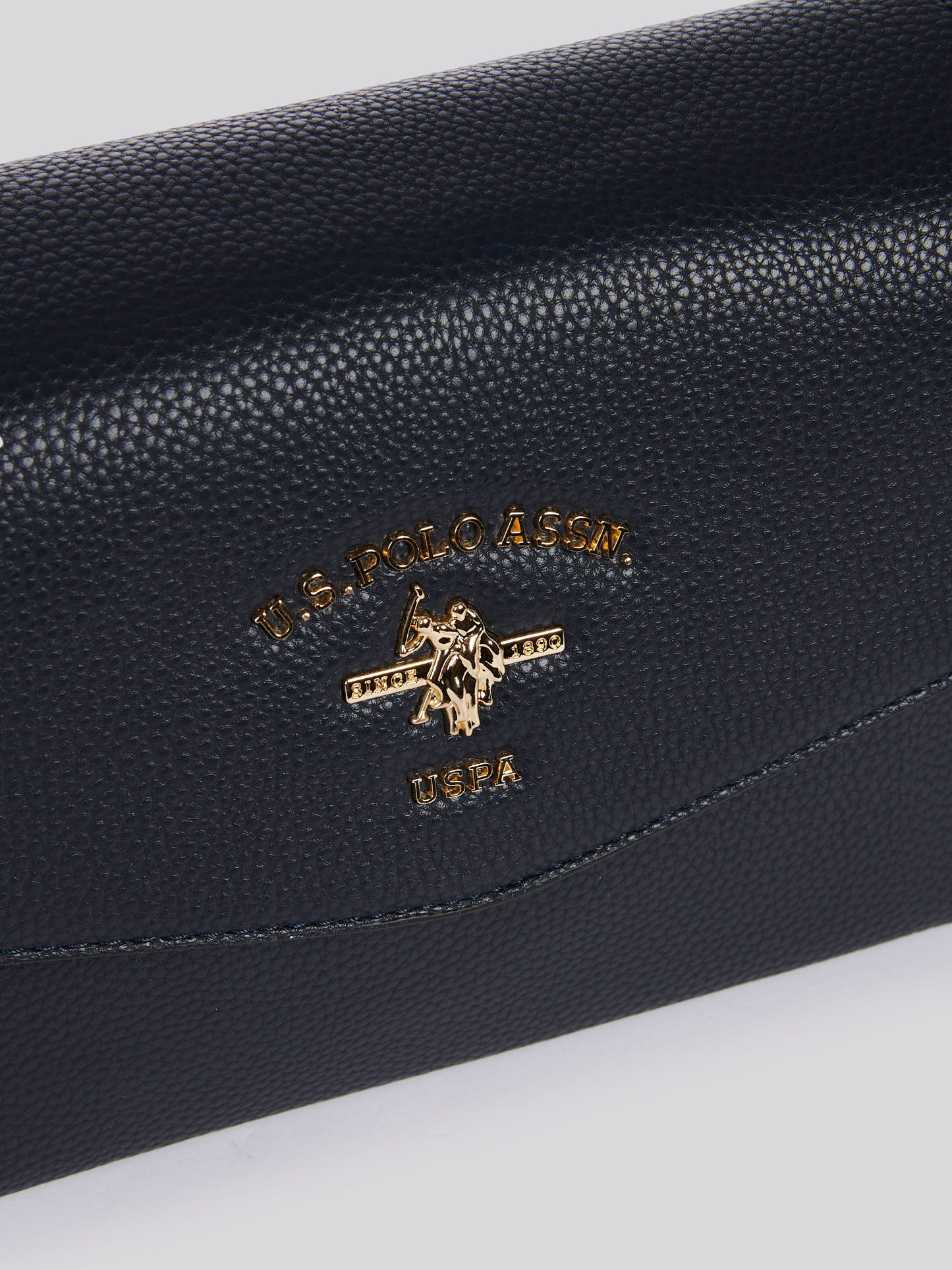 U.S. Polo Assn. Womens Stanford Flap Crossbody Bag in Navy