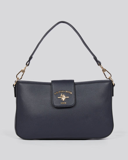 U.S. Polo Assn. Womens Stanford Baguette Bag in Navy