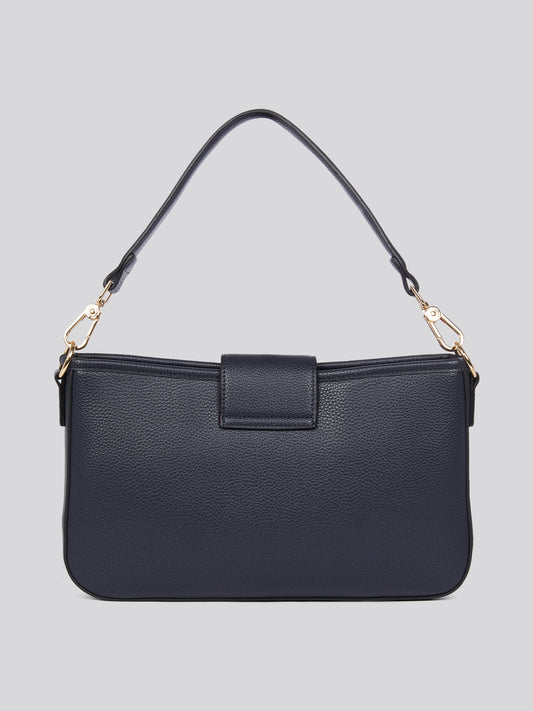 U.S. Polo Assn. Womens Stanford Baguette Bag in Navy