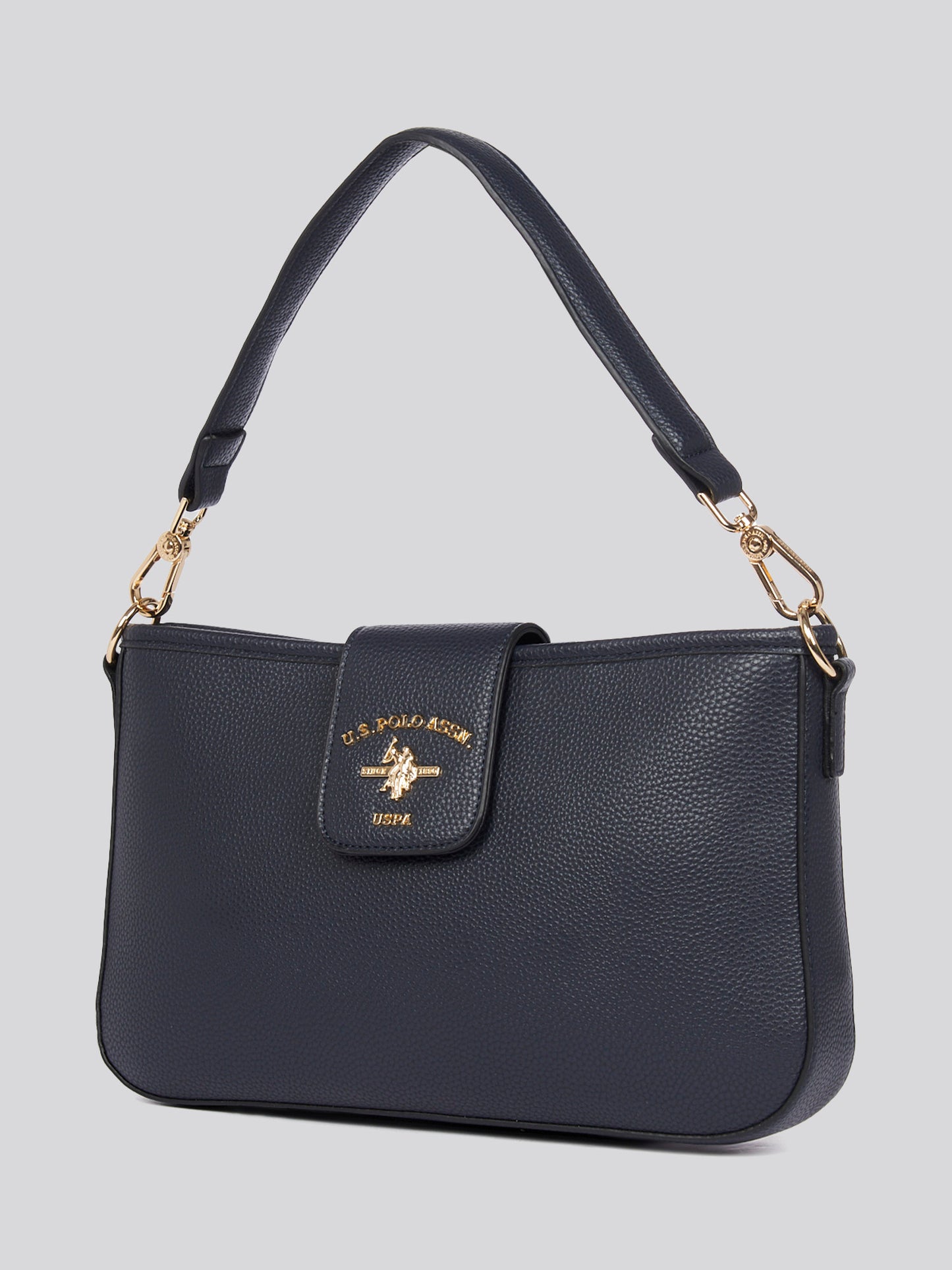 U.S. Polo Assn. Womens Stanford Baguette Bag in Navy