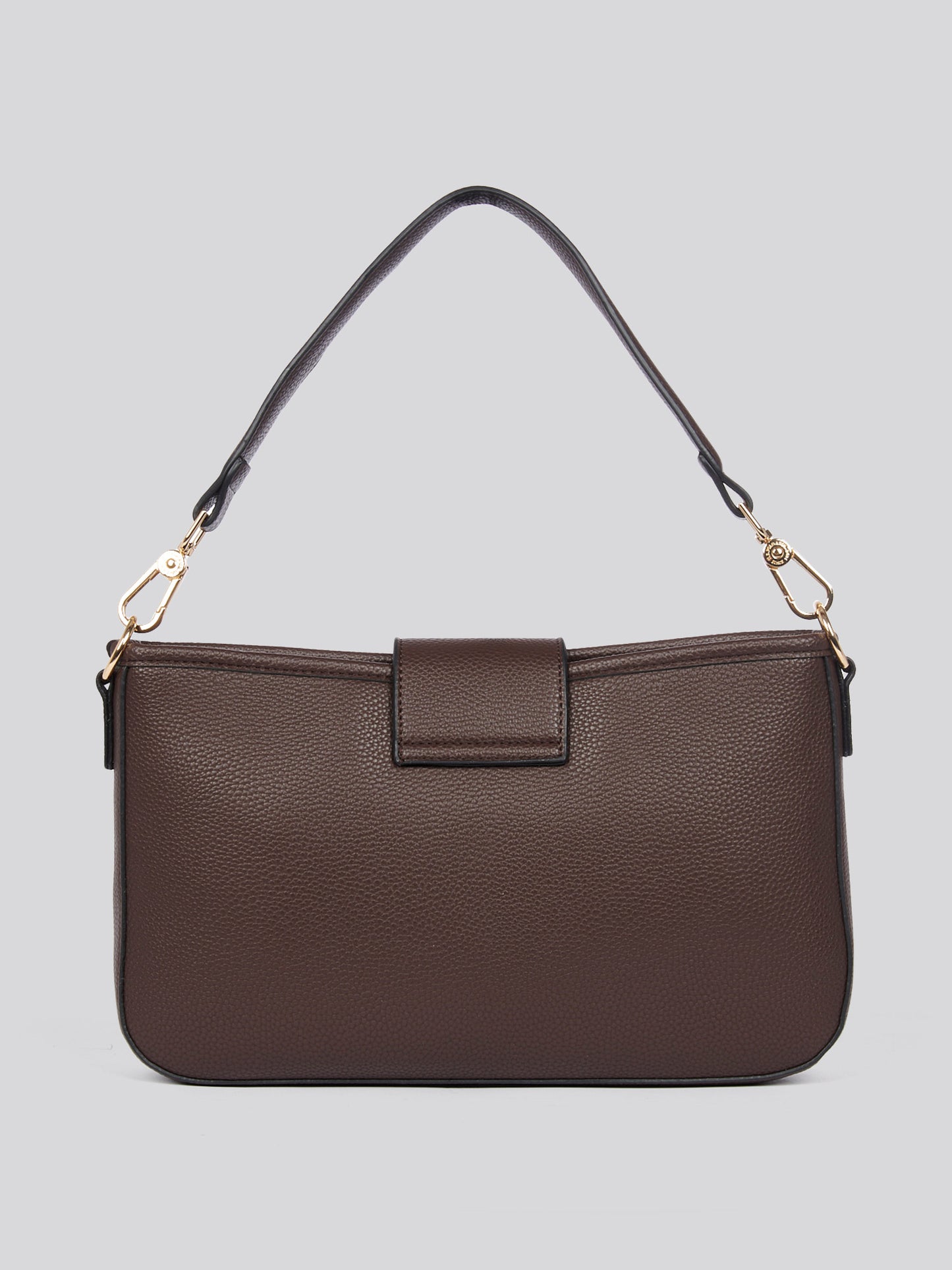 U.S. Polo Assn. Womens Stanford Baguette Bag in Dark Brown