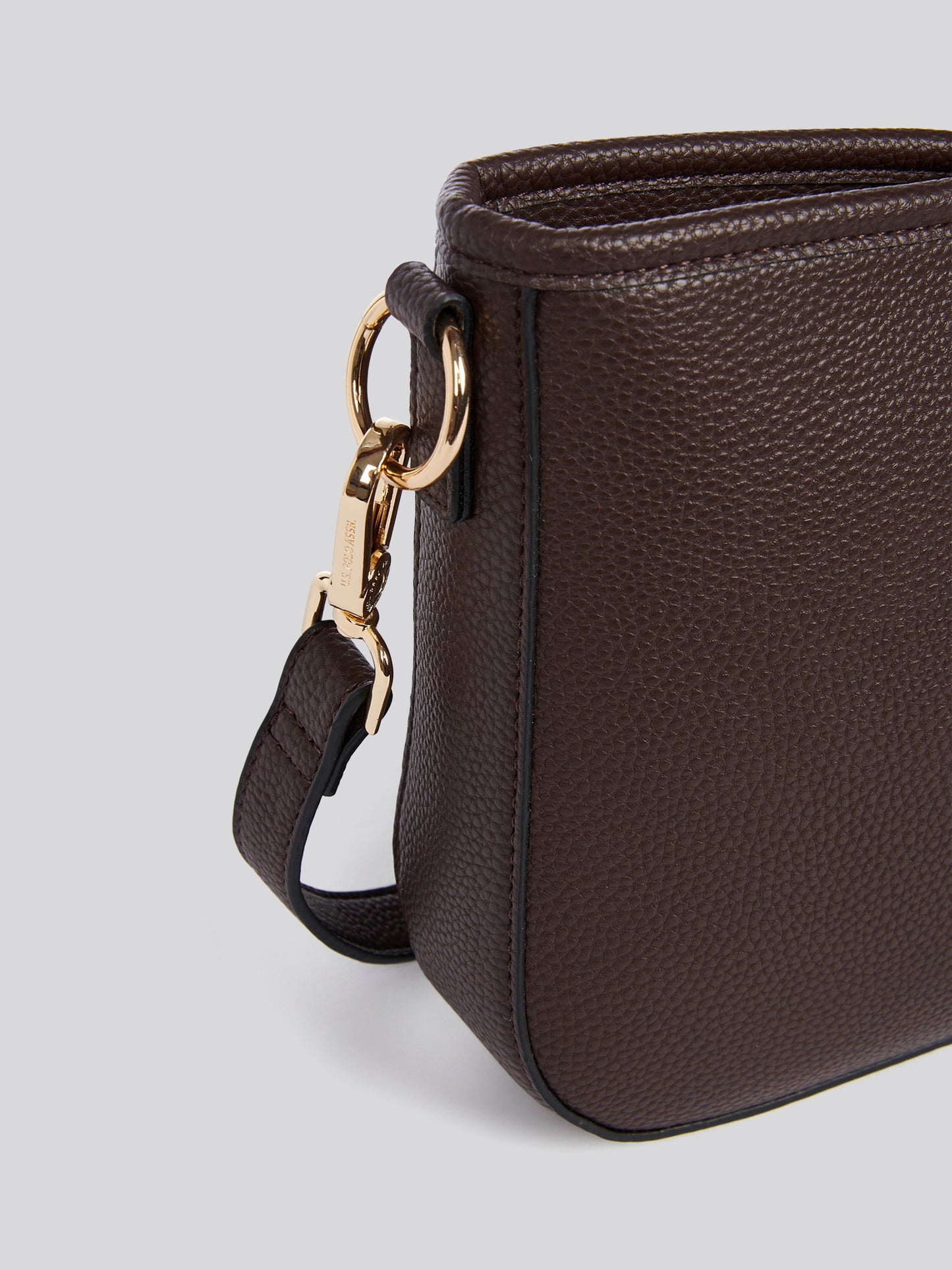 U.S. Polo Assn. Womens Stanford Baguette Bag in Dark Brown