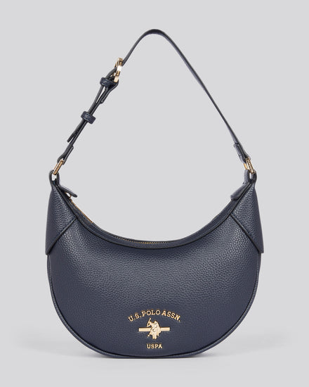 U.S. Polo Assn. Womens Stanford Small Hobo Bag in Navy