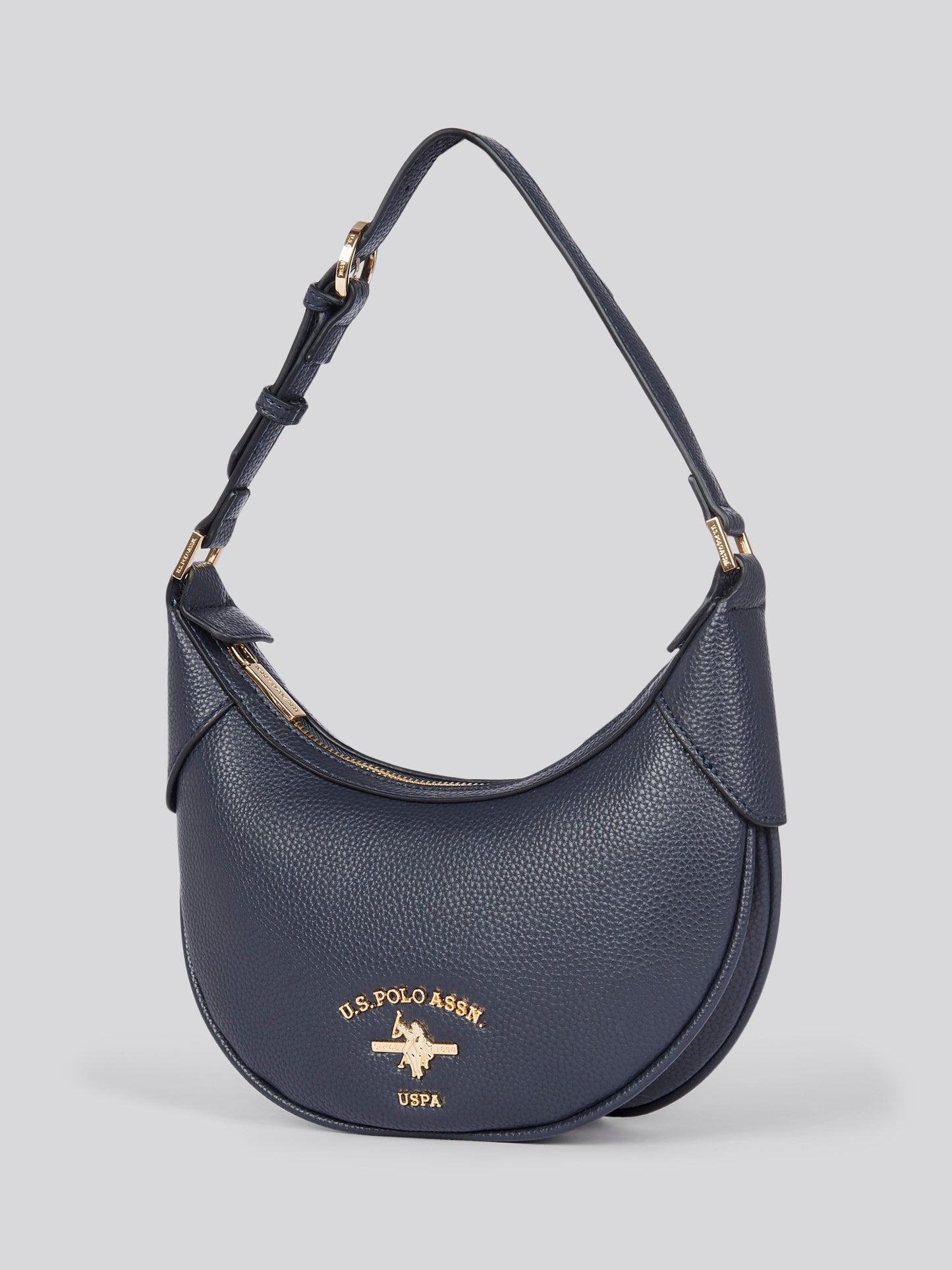 U.S. Polo Assn. Womens Stanford Small Hobo Bag in Navy