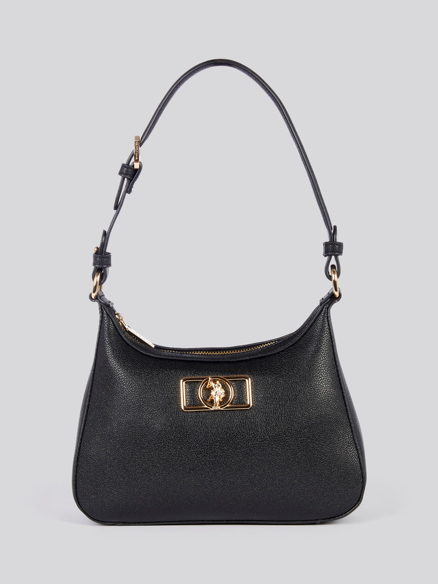 U.S. Polo Assn. Womens Jones Chic Hobo Bag in Black