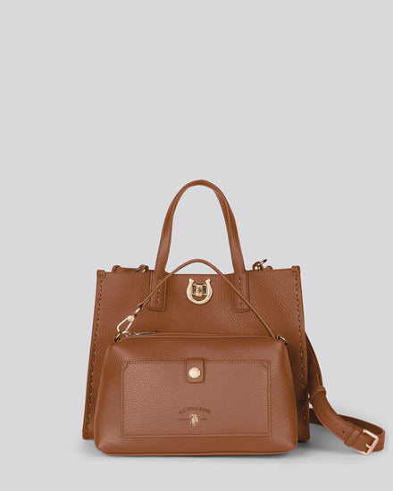 Womens Middleton Double Handle Bag in Camel