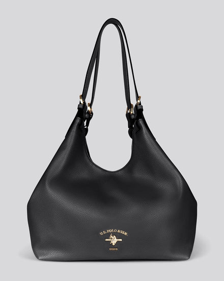 U.S. Polo Assn. Womens Stanford Large Handle Bag Black