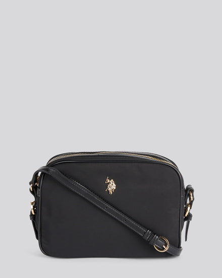 U.S. Polo Assn. Womens Houston Crossbody Bag Black