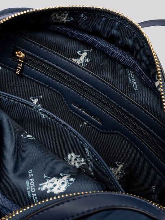 U.S. Polo Assn. Womens Houston Crossbody Bag Navy