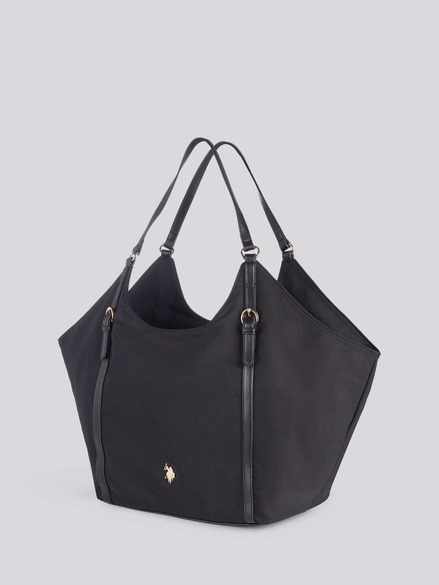 U.S. Polo Assn. Womens Houston Large Double Handle Bag Black