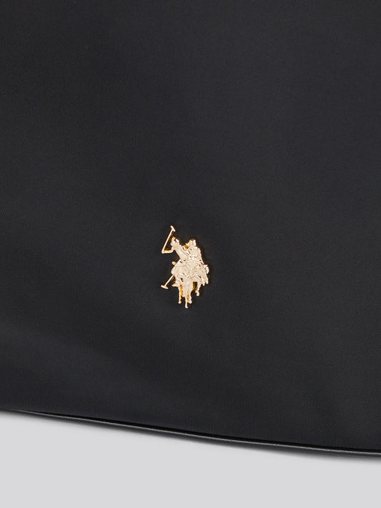 U.S. Polo Assn. Womens Houston Large Double Handle Bag Black