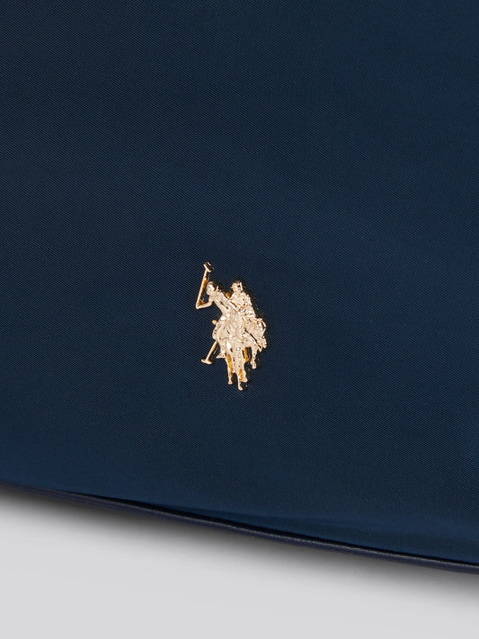 U.S. Polo Assn. Womens Houston Large Double Handle Bag Navy