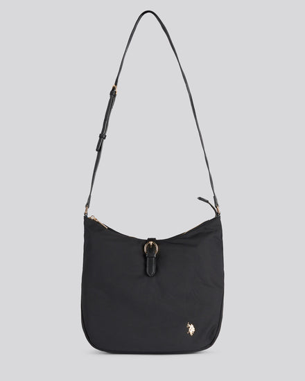 U.S. Polo Assn. Womens Houston Hobo Bag Black