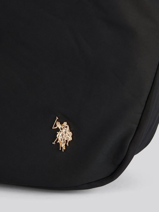 U.S. Polo Assn. Womens Houston Hobo Bag Black