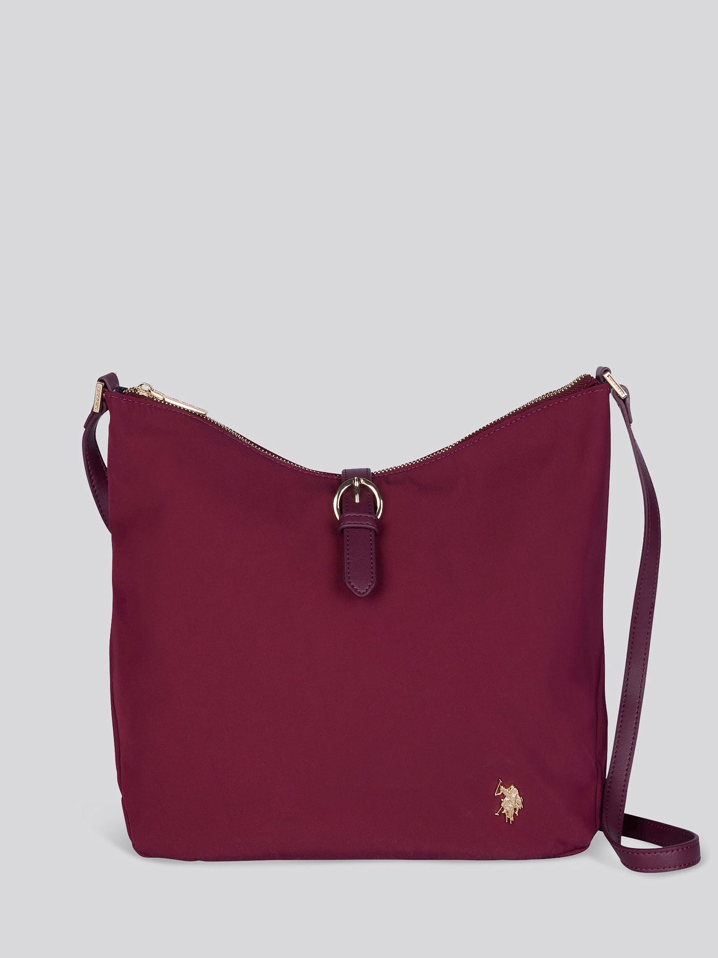 U.S. Polo Assn. Womens Houston Hobo Bag Wine