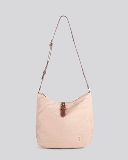 U.S. Polo Assn. Womens Houston Hobo Bag Warm Taupe