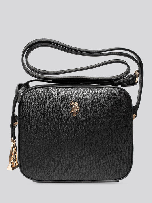 U.S. Polo Assn. Womens Jones Crossbody Bag Black