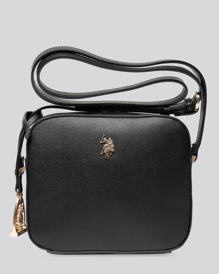 U.S. Polo Assn. Womens Jones Crossbody Bag Black