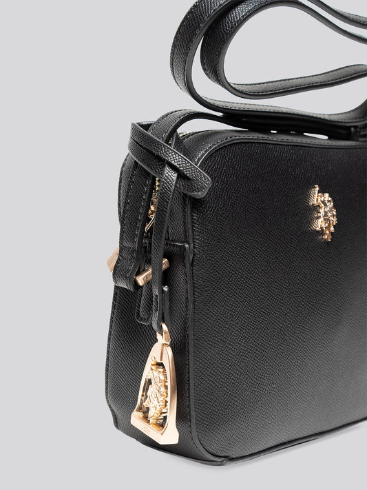U.S. Polo Assn. Womens Jones Crossbody Bag Black
