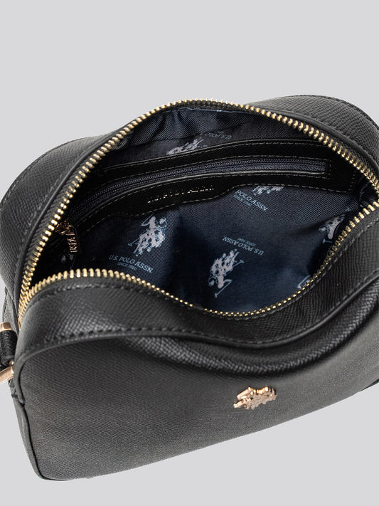 U.S. Polo Assn. Womens Jones Crossbody Bag Black